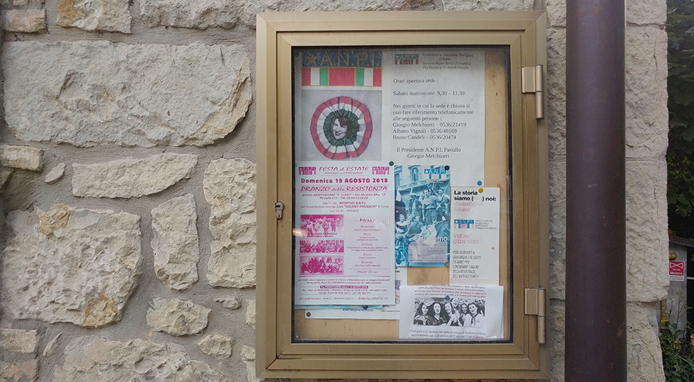 Bacheca ANPI di Pavullo
