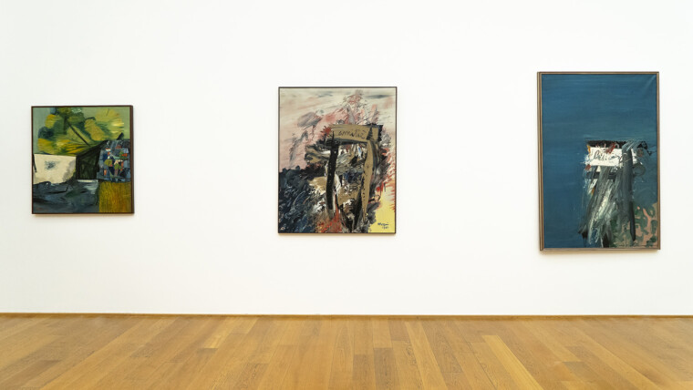 Veduta della mostra Mattia Moreni. L'antologica di Bologna, 1965 MAMbo - Museo d'Arte Moderna di Bologna | Settore Musei Civici | Comune di Bologna Foto di Ornella De Carlo